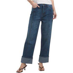 NICOLE MILLER High Rise Relaxed Straight Leg Jeans